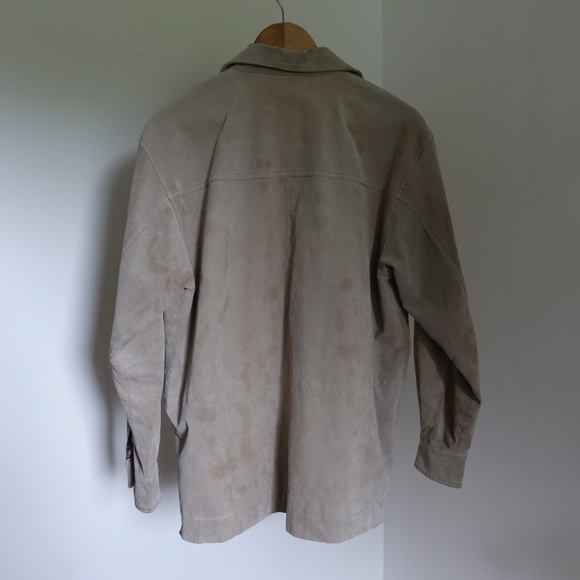 Vintage 100% Leather Shacket Size Medium - Picture 5 of 5